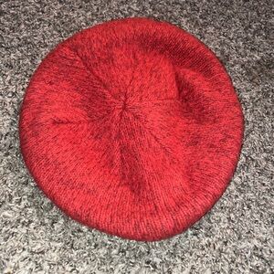 L.L. Bean Vintage Wool Guide Hat Early Label USA Cap Orange News Boy